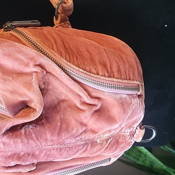 Rebecca Minkoff Mini JULIAN Velvet Backpack - Picture 4 of 9